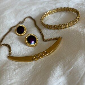 Trifari necklace, earrings and bracelet